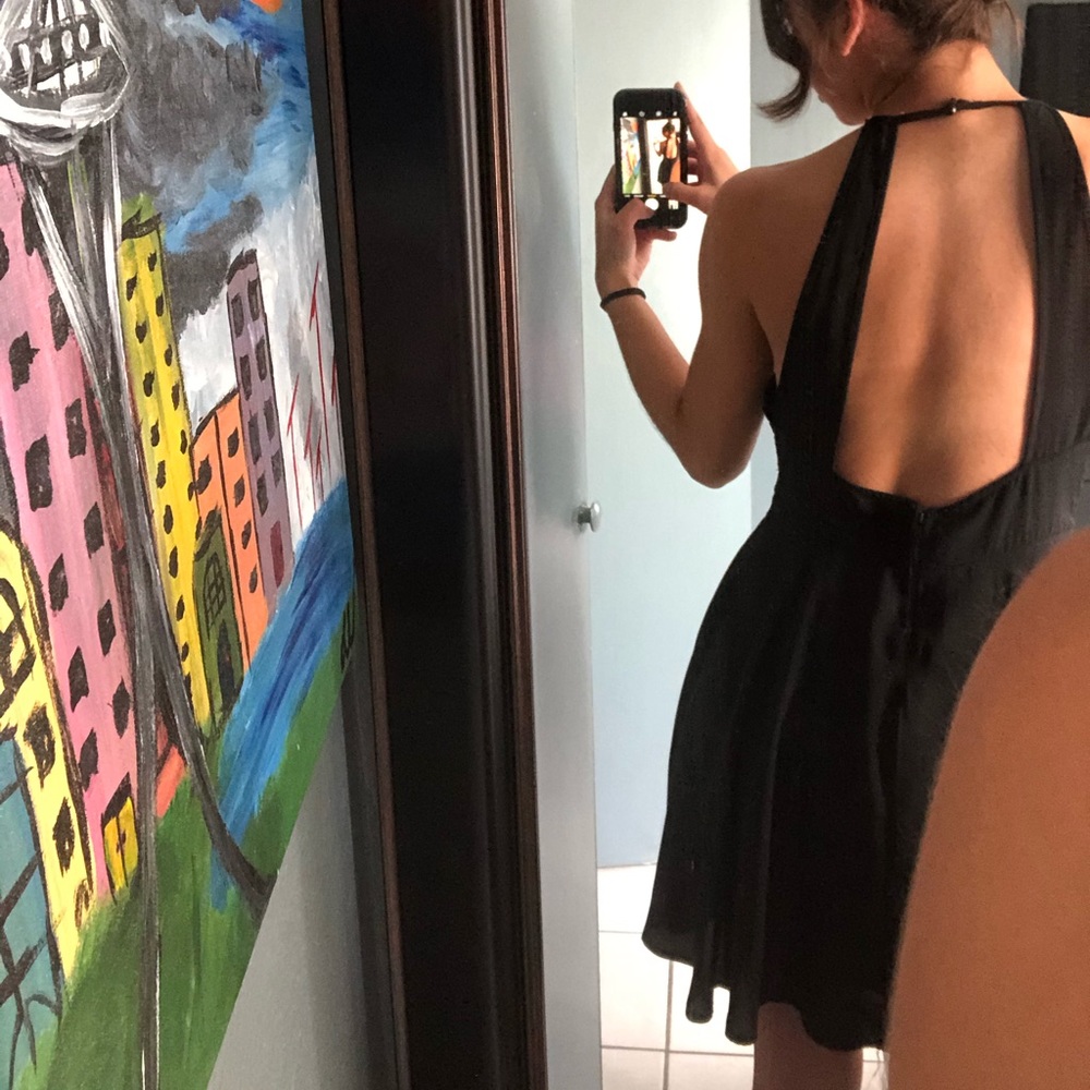 Halter skater dress